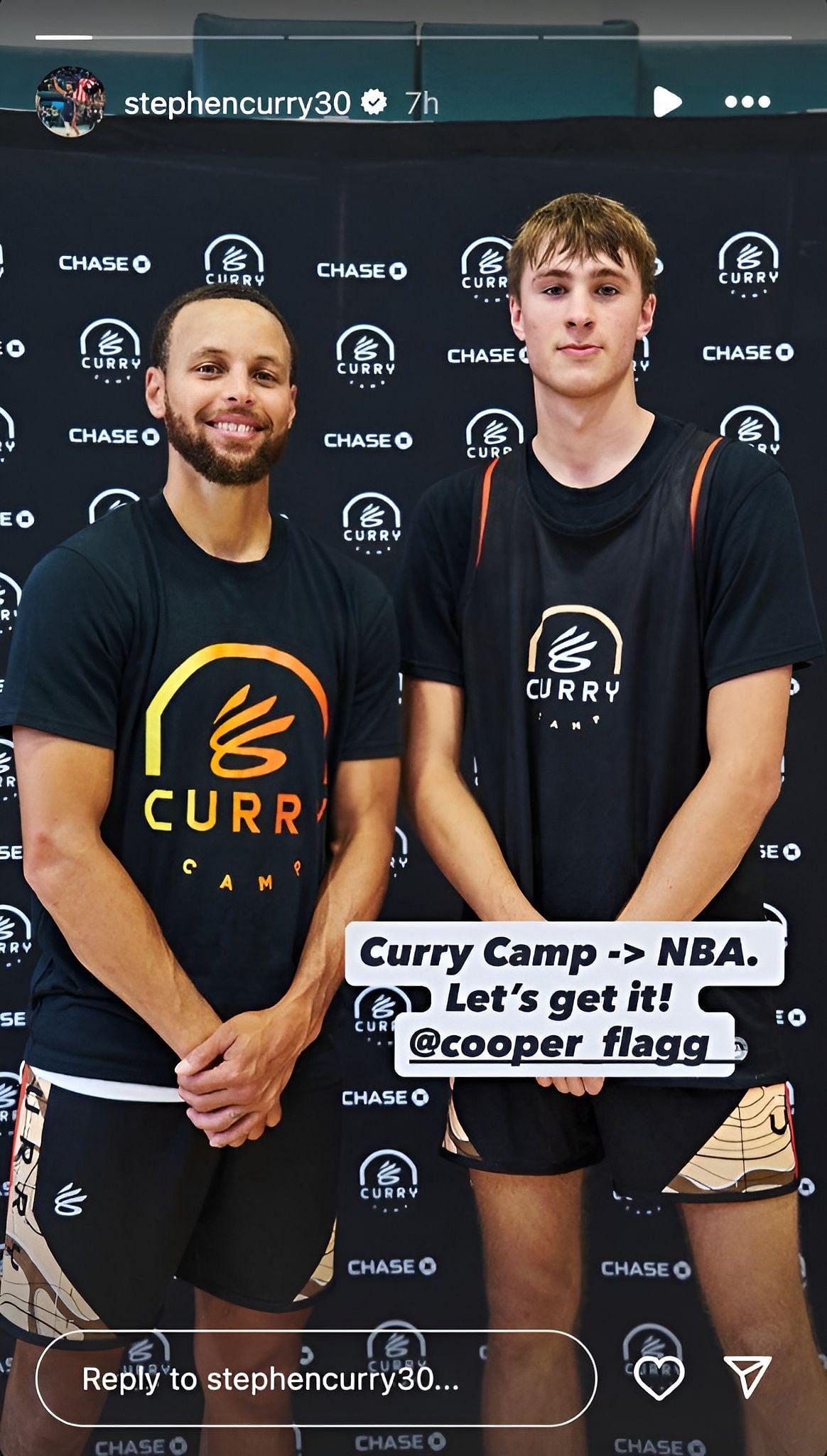 Curry's IG story
